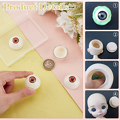 2 Pairs Plastic Craft Eyes&nbsp;DIY-PH0029-61A