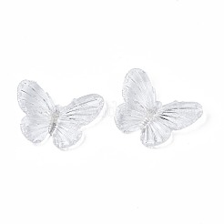 透明なアクリルパーツ  蝶  透明  31x41.5x4.5mm  穴：1.4mm  約94個/236g&nbsp;LS-TACR-N014-009-A01