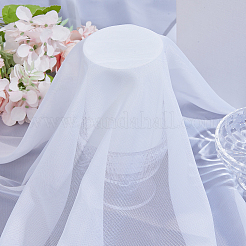 女性用シフォンレースガーゼスカーフ  ホワイト  2000x1000x0.2mm&nbsp;DIY-WH20007-768A