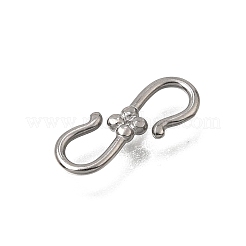 304ステンレススチールSフック留め具  ダブルスナップフック  ステンレス鋼色  14x5x1.5mm&nbsp;SA-CBACB61-08P