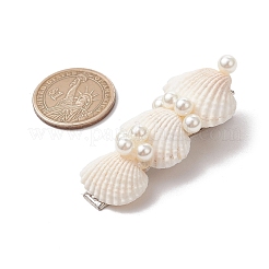 Cowrie Shell Shape Iron Flat Alligator Hair Clips&nbsp;PHAR-JH00125