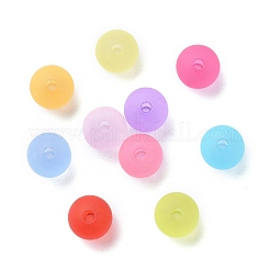 6mm Mixed Transparent Round Frosted Acrylic Ball Bead&nbsp;X-FACR-R021-6mm-M