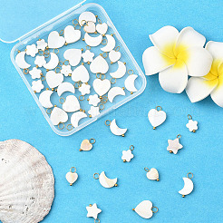 50Pcs Natural Freshwater Shell Pendants&nbsp;FIND-SC0020-74