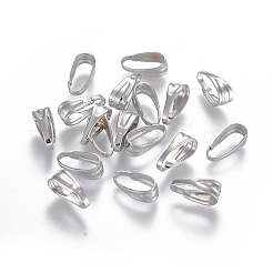 鉄はベイルにスナップ  プラチナ  7x3x3.5mm  穴：3x6.5mm  約100個/袋&nbsp;IFIN-WH0041-01P