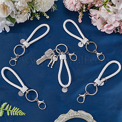 10Pcs PU Leather Keychain&nbsp;KEYC-SC0001-35A