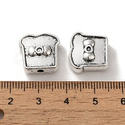 チベット風合金ビーズ  カドミウムフリー＆鉛フリー  食べ物  14.5x15x5mm  穴：2mm  約215個/1000g&nbsp;PALLOY-P302-01F-AS