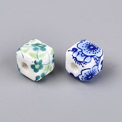 Printed Handmade Porcelain Beads&nbsp;PORC-Q007-10