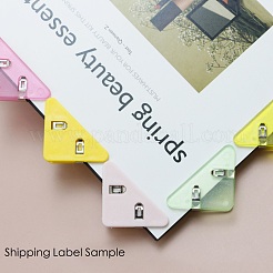 Triangle Shaped Plastic Clips&nbsp;AJEW-F054-02F
