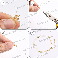 100Pcs Brass Bead Tips&nbsp;KK-BBC0025-47