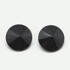 ポイントガラスラインストーンカボション  リボリラインストーン  多面カット  コーン  ジェット  10x5mm&nbsp;RGLA-T086-10mm-02