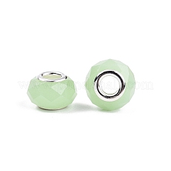 Imitation Jade Glass European Beads&nbsp;GPDL-N004-B14mm-B02