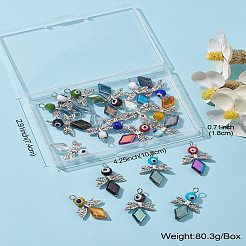 20Pcs 10 Color Evil Eye Lampwork Pendants&nbsp;FIND-CJ0001-69
