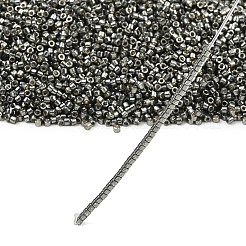 MIYUKIデリカビーズ  シリンダー  日本製シードビーズ  11/0  (db2512)duracoat 亜鉛メッキ DK スチール グリーン  1.3x1.6mm  穴：0.8mm  約2000個/10g&nbsp;X-SEED-J020-DB2512