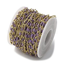 304 Stainless Steel Enamel Figaro Chains&nbsp;CHS-U003-02G-02