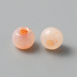 手作りランプワークビーズ  ロンデル  ダークオレンジ  4x2.5mm  穴：1mm  150個/袋&nbsp;LAMP-TAC0001-05G