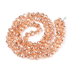 Electroplate Transparent Glass Beads Strands&nbsp;EGLA-N017-05A-A03