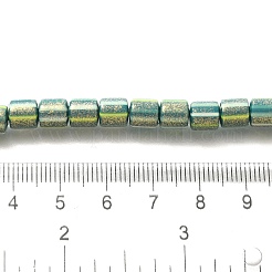 ポリマークレイビーズ連売り  グリッターパウダー付き  コラム  ティール  6~6.5x6.5~7mm  穴：1.2mm  約63~65個/連  16.14~16.46''（41~41.8センチメートル）&nbsp;CLAY-H006-04A