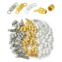 真鍮製ネジ留め具20個  ジュエリー作りのための  コラム  ゴールドカラー  13~14x4mm  穴：1.8mm&nbsp;KK-YW0002-40G