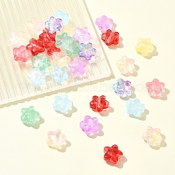 ベーキングペイントガラスビーズ30個  スター  ミックスカラー  11.5x12x6.5mm  穴：1.2mm&nbsp;GLAA-FS0001-99J