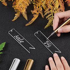 DIY Vertical Flag Acrylic Blank Pendant Keychain Making Kits&nbsp;DIY-BC0001-64B