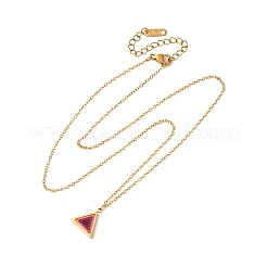304 Stainless Steel Geometric Pendant Necklaces for Women&nbsp;NJEW-M106-02C-G