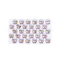 Electroplated Glass Charms&nbsp;EGLA-N006-057