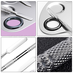 Stainless Steel Palette and Double Head Spoon Palette Spatulas Stick Rod&nbsp;MRMJ-GL0001-01P