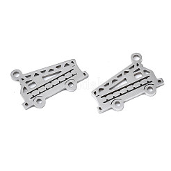 変色しない201ステンレススチールペンダント  レーザー切断  クレーン  ステンレス鋼色  11.5x16.5x1mm  穴：1.4mm&nbsp;STAS-T044-281P