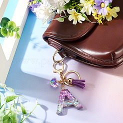 Alloy Resin Heart Keychains&nbsp;KEYC-TADJ0002-01G-A
