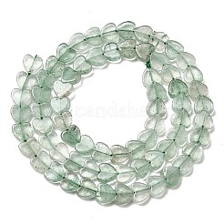 天然の緑のイチゴクォーツビーズ連売り  ハート  6x6x2mm  穴：0.7mm  約65~72個/連  13.39''（34cm）〜15.35''（39cm）&nbsp;G-A272-A01-23A