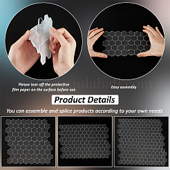 プラスチックシート1セット  DIY クラフト 製作用品  正方形  115x120x3mm&nbsp;DIY-FG0006-37B