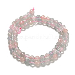 Natural Morganite Beads Strands&nbsp;G-H329-F01-6mm-AA