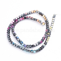 Electroplated Non-magnetic Synthetic Hematite Beads Strands&nbsp;G-L562-08B
