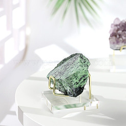 2Pcs 2 Style  Brass Crystal Mineral Display Easels&nbsp;ODIS-FG0001-46