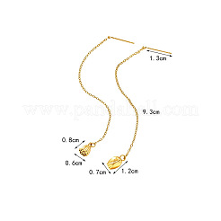 304 Stainless Steel Tassel Ear Thread for Women&nbsp;WG27079-01
