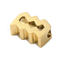 星座 304 ステンレススチール チャーム  水瓶座  6x9x3mm  穴：2mm&nbsp;LS-STAS-U038-01G-11