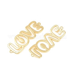 Brass Hollow Connector Charm&nbsp;KK-F931-28B-G