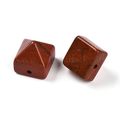 天然石レッドジャスパービーズ  ピラミッド  9~10.5x10~10.5x10~10.5mm  穴：1.2~1.4mm&nbsp;G-N345-02A-06