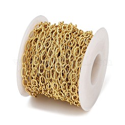 Brass Textured Oval Link Chains&nbsp;CHC-A011-05G