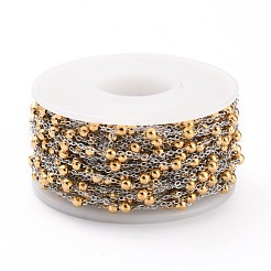 Two Tone 304 Stainless Steel Cable Chains&nbsp;CHS-B001-08