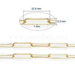 Soldered Brass Paperclip Chains&nbsp;CHC-G005-12G
