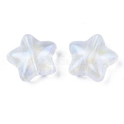 透明なアクリルビーズ  グリッターパウダー  スター  透明  19x20x8.5mm  穴：2mm  約288個/500g&nbsp;OACR-N008-096
