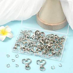 40Pcs Heart Zinc Alloy Swivel Lobster Clasps&nbsp;FIND-SP0001-20G