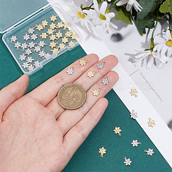 48Pcs 2 Colors Rack Plating Brass Charms&nbsp;KK-BC0011-97