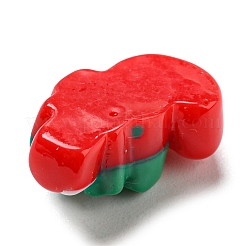 クリスマス オペーク レジン カボション  漫画のカボション  キャンディー棒  15x10x7mm&nbsp;LS-RESI-K027-21D