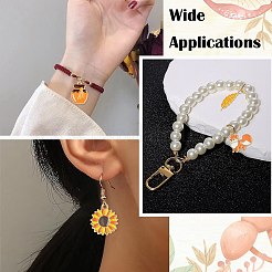 感謝祭合金エナメルペンダント50個25スタイル  ライトゴールド  混合図形  13~28x8~24x1~1.5mm  穴：1.6~2mm  2個/スタイル&nbsp;FIND-CJ0003-45