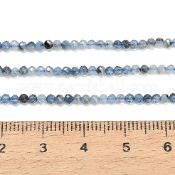 ナチュラル デビル ブルー アクアマリン ビーズ 連売り  多面カット  ラウンド  2mm  穴：0.5mm  約193~216個/連  15.43''~15.55''（39.2~39.5センチメートル）&nbsp;GG-CBA77FB-B06-2mm