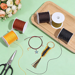 5 Rolls 5 Colors Nylon Chinese Knot Cord&nbsp;NWIR-PH0002-53