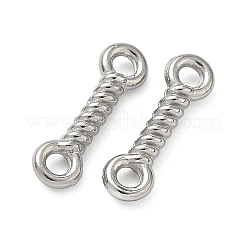 304 Stainless Steel Twisted Rope Links Connector Charms&nbsp;STAS-D211-09P