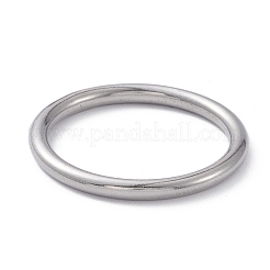 変色しない304ステンレススチール製リンクリング  リング  ステンレス鋼色  32x3mm  内径：26mm&nbsp;STAS-C037-27D-P